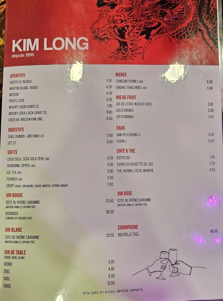 Restaurant Kim Long - Menu Image 2